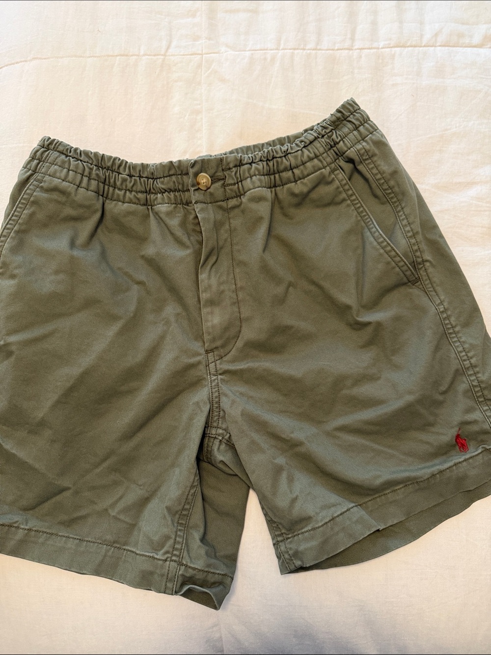 Men's Olive Green Polo Ralph Lauren Chino Shorts